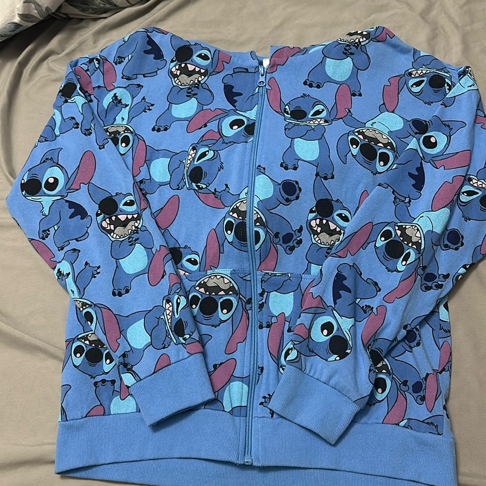 Disney Stitch zip-up hoodie jacket